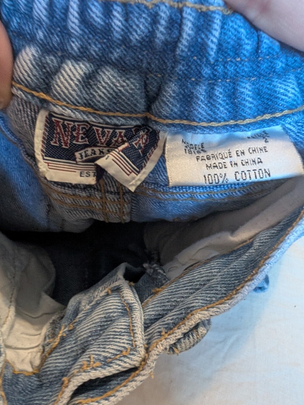 Vintage Nevada Light Wash Embroidered Rose Kid's Jeans 2 T Cotton - Picture 4 of 5